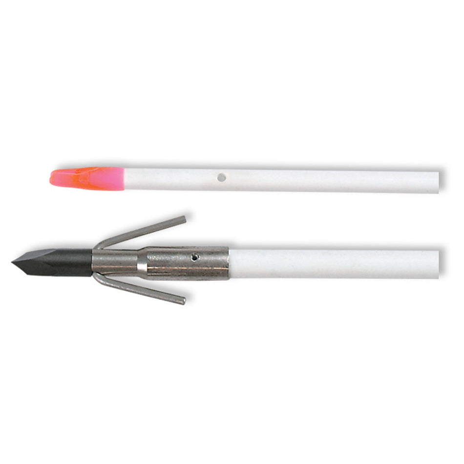 Muzzy Classic Bowfishing Arrow White Quick Release Gar Point