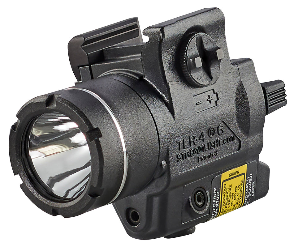 Streamlight TLR-4 G 69245 Rail-Mount Tactical Light Black 160 Lumen LED/Green Laser