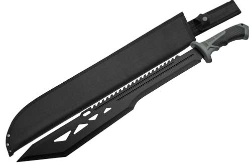 SZCO Rite Edge Macho Machete 20" Black Finish with Sheath 25" Overall