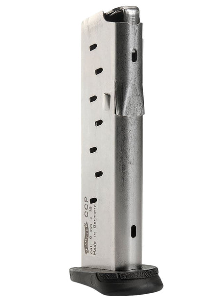 Walther CCP 9mm Luger 8rd Spare Magazine in Nickel Steel