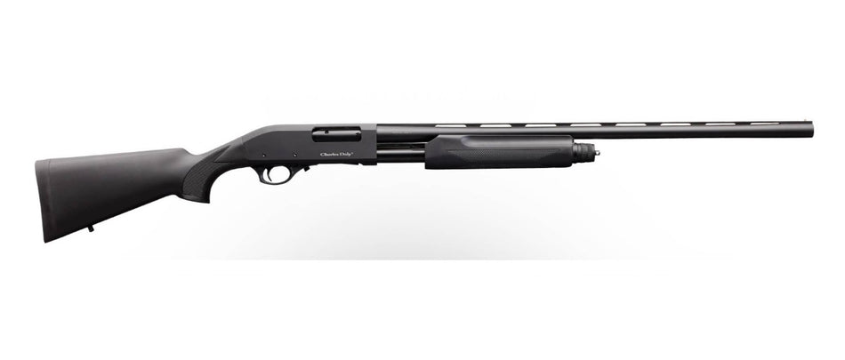 Charles Daly 301 Full Size 12 Gauge Pump Shotgun, Black Vent Rib Barrel, Synthetic Stock, Mobil Choke System
