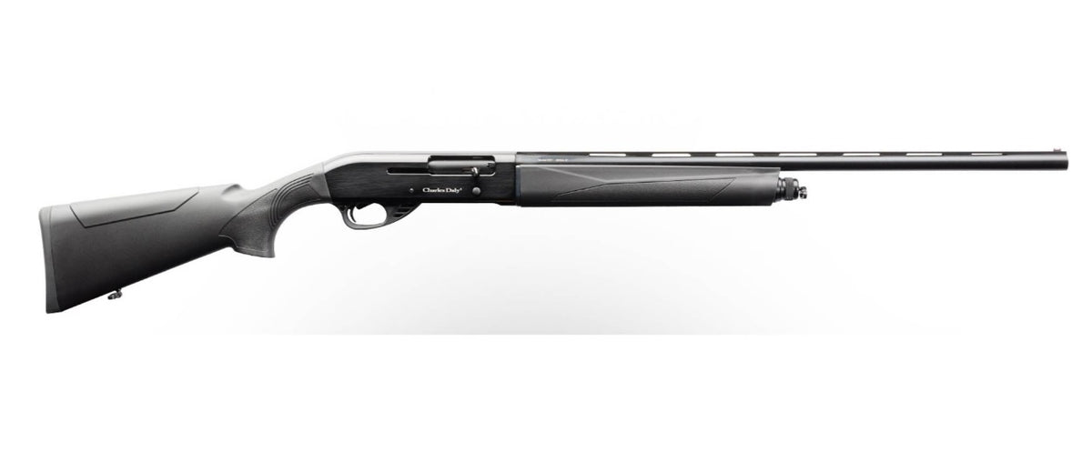 Charles Daly 930230 601 Full Size 20 Gauge Semi-Auto 3" 4+1 26" Black Vent Rib Barrel, Black Aluminum Grooved Receiver, Fixed Black Synthetic Stock, Right Hand Beretta/Benelli Mobil Choke System