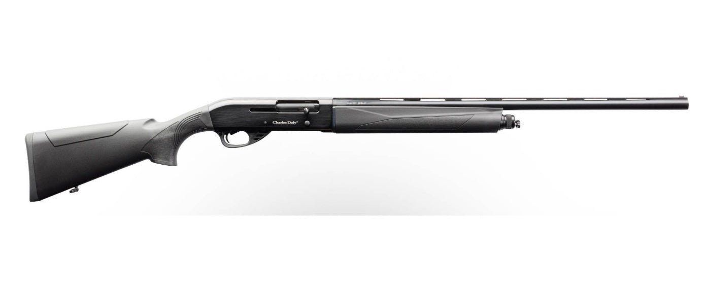 Charles Daly 930230 601 Full Size 20 Gauge Semi-Auto 3" 4+1 26" Black Vent Rib Barrel, Black Aluminum Grooved Receiver, Fixed Black Synthetic Stock, Right Hand Beretta/Benelli Mobil Choke System
