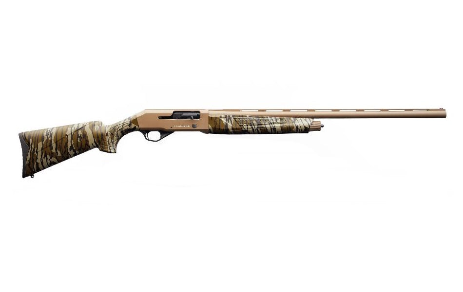 Charles Daly 930272 601 20 Gauge Semi-Auto Shotgun, 4+1 3" Chamber, 22" Vent Rib Barrel, FDE Finish, Mossy Oak Bottomland Stock, Includes 3 Chokes