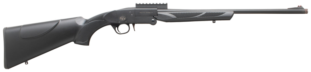 Charles Daly 930282 101 Turkey Full Size 410 Bore Break Open 3" 1rd 20" Black Steel Single Shot Barrel & Receiver w/Picatinny Rail, Fixed Black Synthetic Stock, Beretta/Benelli Mobil Choke System