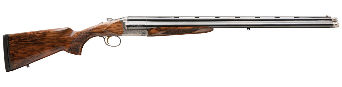 Charles Daly 930.354 CD Triple Crown Empire Grade Full Size 20/28 Gauge Break Open 3+1 26" Blued Chrome Lined Vent Rib Barrel, Silver Engraved Steel Receiver, Fixed Oiled Walnut Stock