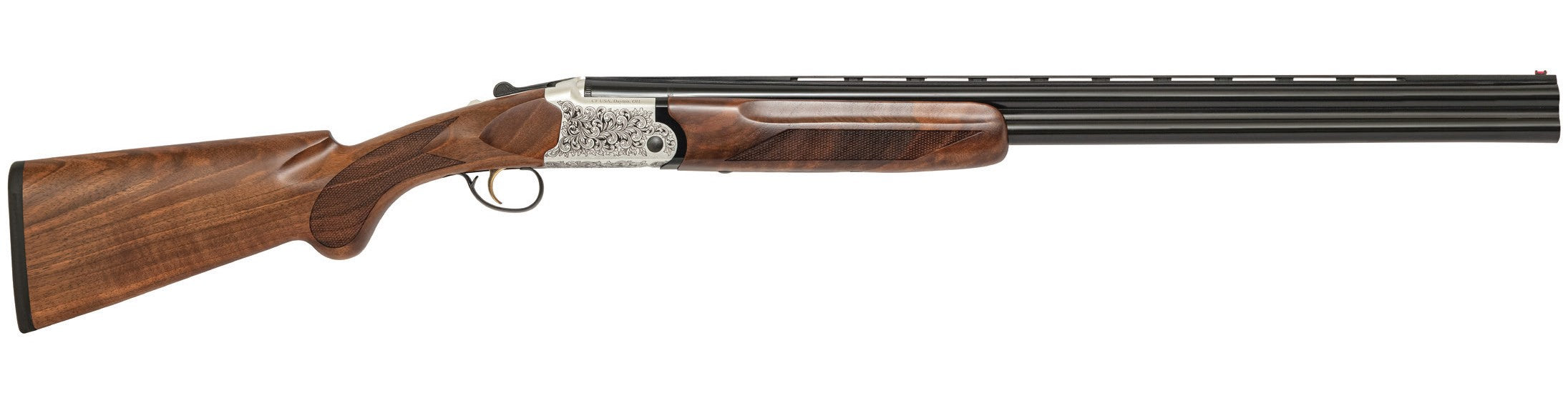 Charles Daly 202AE White O/U .410 Bore Shotgun, 26" Barrel, Engraved Receiver, Walnut Stock