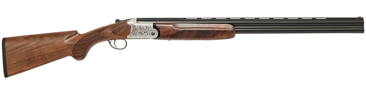 Charles Daly 202AE White O/U 28 Gauge Shotgun, 26" Barrel, 3", Engraved Receiver, Walnut Stock