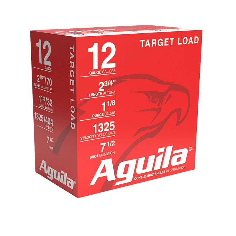 Aguila 12 Gauge Shotgun Shells Competition Sporting Clays High Velocity #7.5 1-1/8 oz 2.75 in