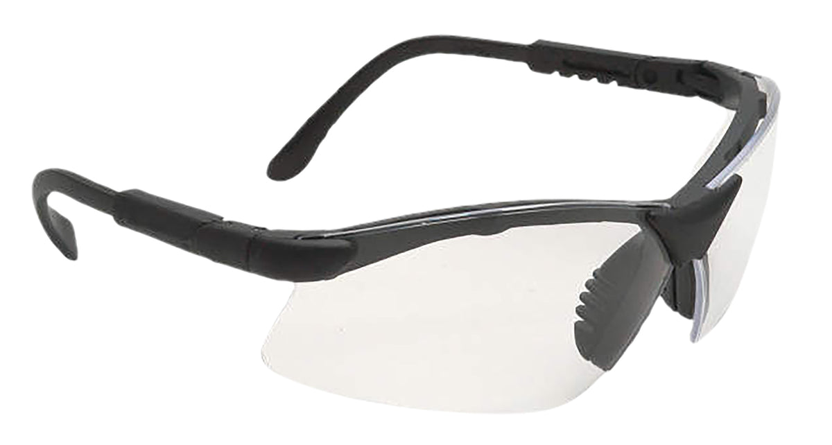 Radians Revelation Adult Safety Glasses Clear Anti-Fog Lens Black Frame RV0110CS