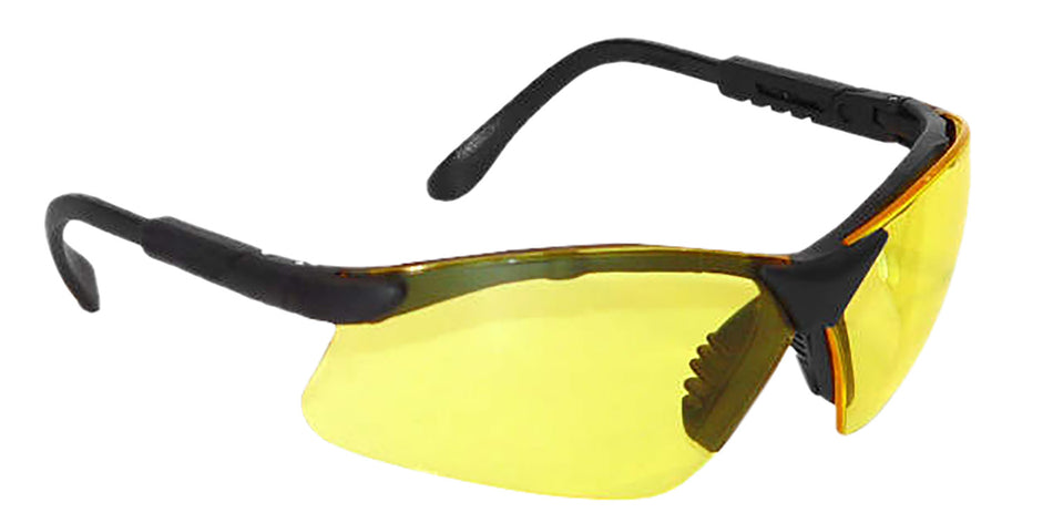 Radians Revelation Adult Safety Glasses Yellow Anti-Fog Lens Black Frame RV0140CS