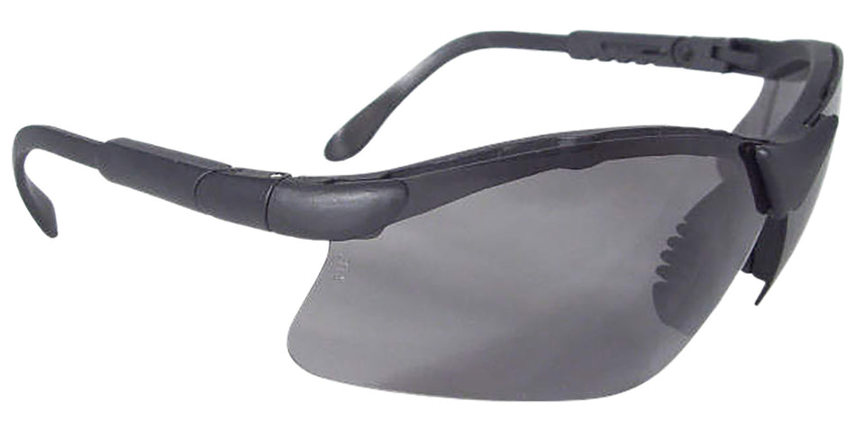Radians Revelation Adult Safety Glasses Smoke Gray Anti-Fog Lens Black Frame RV0120CS