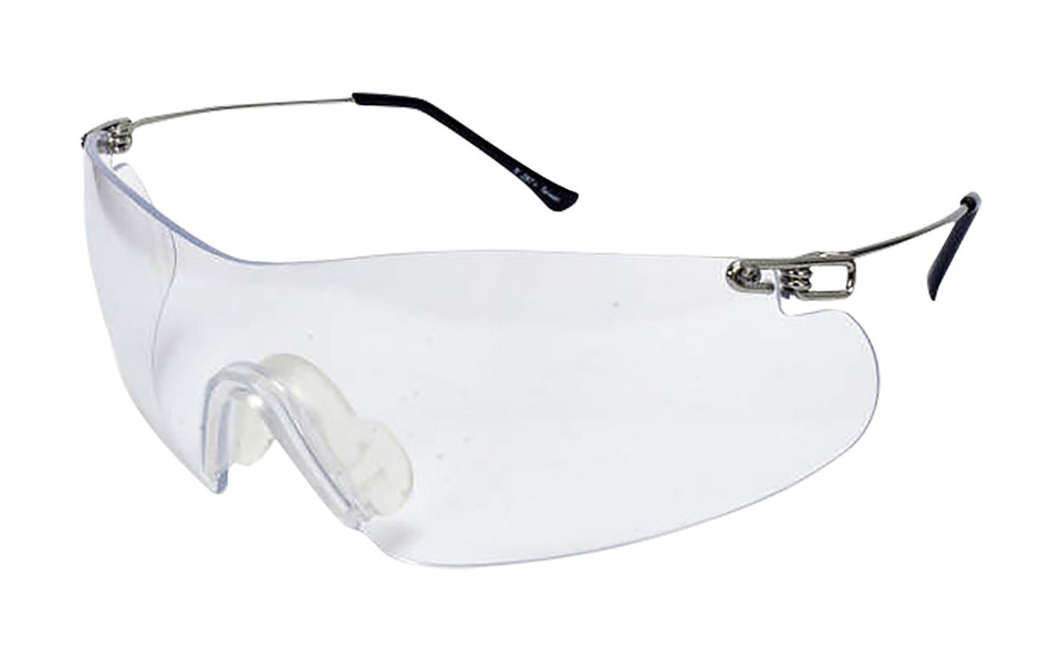 Radians Clay Pro Adult Safety Glasses Clear Lens Silver Metal Frame CP5710CS