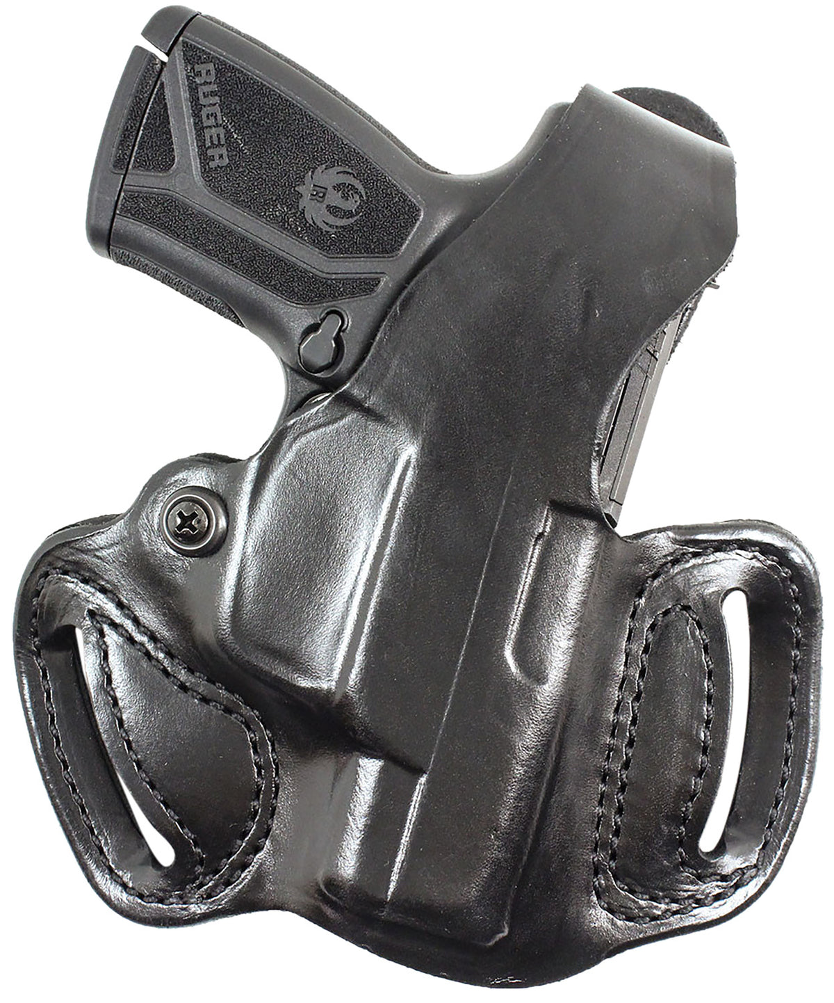 DeSantis Thumb Break Mini Slide OWB Holster Black Leather Belt Slide for Kel-Tec PMR30 RH