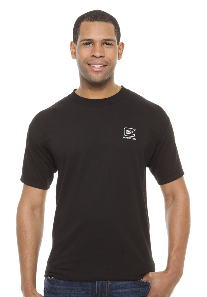 Glock AA11001 Perfection Black 100% Cotton Short Sleeve T-Shirt Large