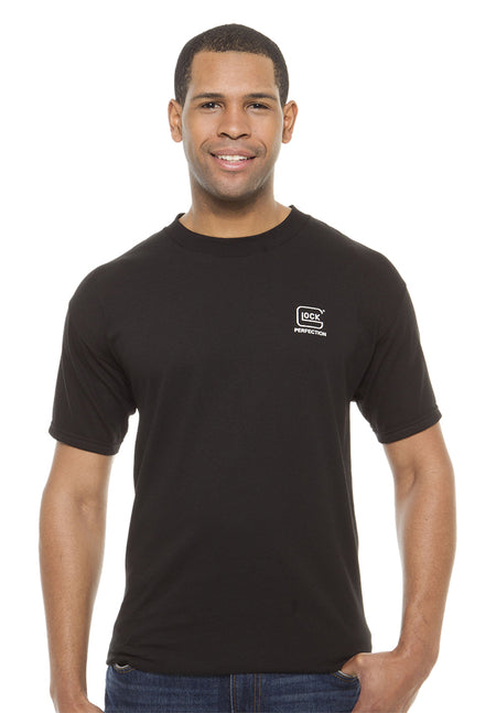 Glock AA11004 Perfection Black 100% Cotton Short Sleeve T-Shirt Medium