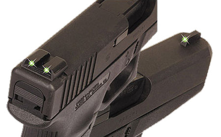 TruGlo TG231R2 Green Tritium Front & Rear Night Sights Handgun Black Body