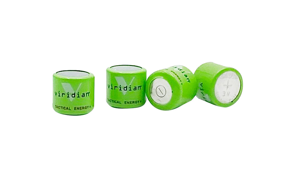 Viridian 1/3N Battery Green 3.0 Volts for Reactor and E Series Laser Models, 4 Count