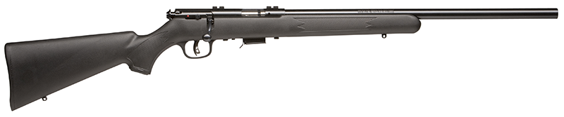 Savage Arms 93200 93 FV 22 WMR Rifle, 21" Matte Black Heavy Barrel, Black Synthetic Stock, Right Hand