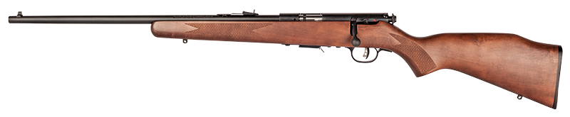 Savage Arms 95700 93 G 22 WMR Rifle, 21" Matte Black Sporter Barrel, Satin Hardwood Stock, Left Hand