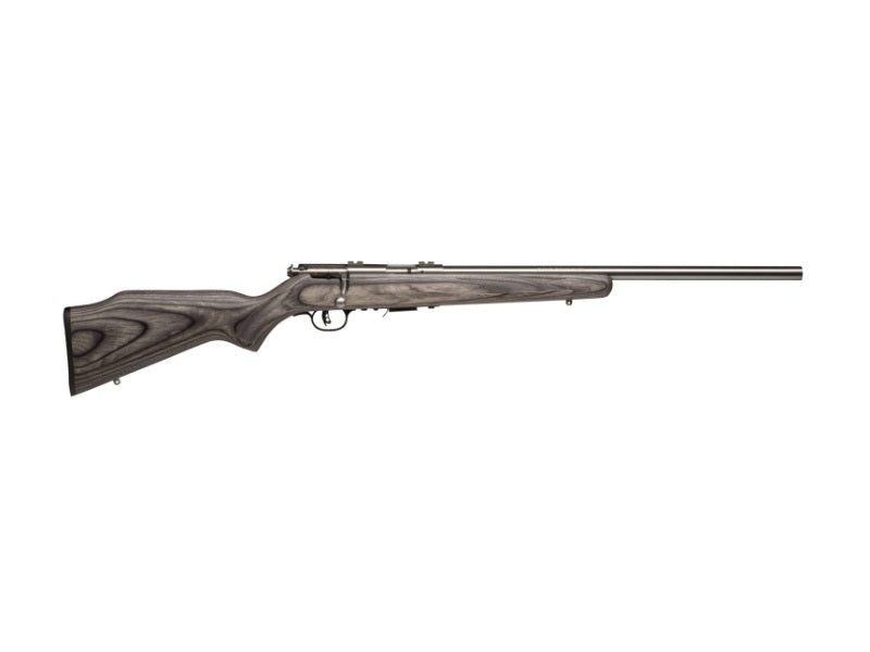 Savage Arms 96705 93R17 BVSS 17 HMR 5+1 21" Stainless Heavy Barrel, Gray Laminate Stock