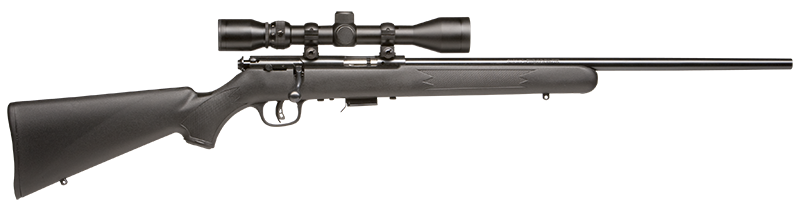 Savage Arms 96209 93R17 FXP 17 HMR Rifle w/3-9x40mm Scope, 21" Button Rifled Barrel, Black Synthetic Stock, Right Hand