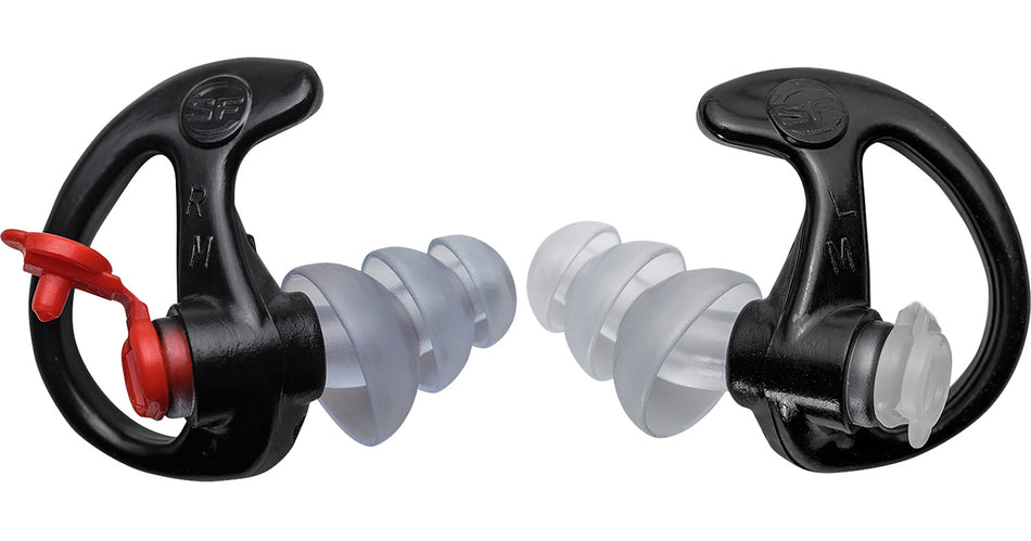 SureFire EP4 Sonic Defenders Plus EP4BKMPR 24 dB Triple Flanged Black Polymer Medium Adult Pair