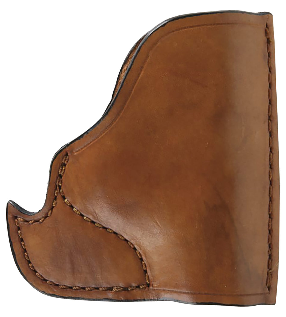 Bulldog MLTIP Inside the Pocket Tan Leather Holster for Micro Pistols .22/.25/.380, Ruger LCP, Walther PPK Ambidextrous