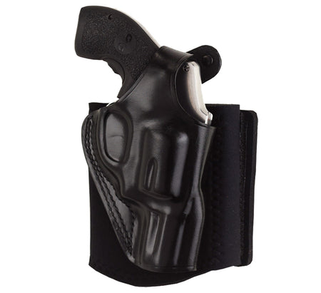 Galco AG600B Ankle Glove Black Leather Ankle Holster Compatible w/ Sig P365/Glock 42 Right Hand