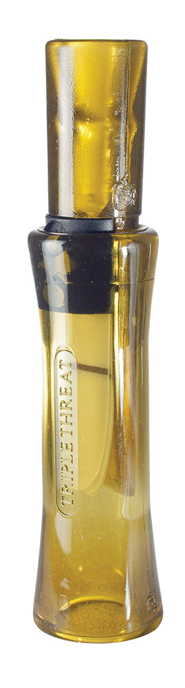 Duck Commander DC2011 Triple Threat Mallard Hen Triple Reed Duck Call Yellow