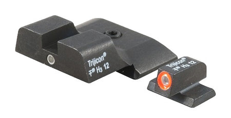 Trijicon 600722 HD Night Sight Set Orange Outline Front & Black Outline Rear for Smith & Wesson M&P Shield/M&P Shield Plus