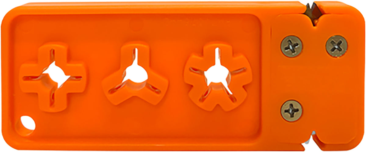 AccuSharp 013C Orange Tungsten Carbide Broadhead Sharpener and Wrench Tool