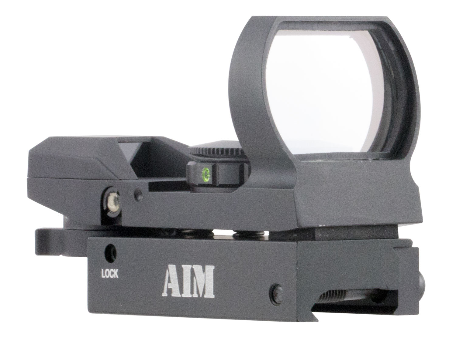 Aim Sports RT4WF1 1x 24mm x 34mm Red/Green Multi Reticle Warfare Edition Reflex Sight Matte Black