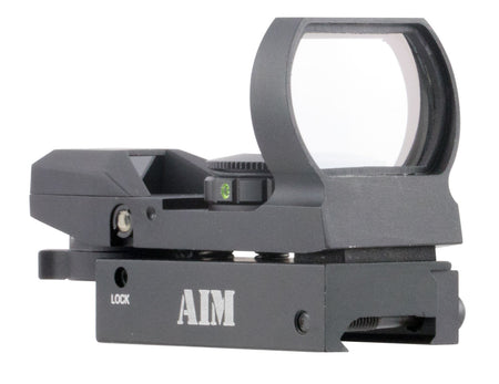 Aim Sports RT4WF1 1x 24mm x 34mm Red/Green Multi Reticle Warfare Edition Reflex Sight Matte Black
