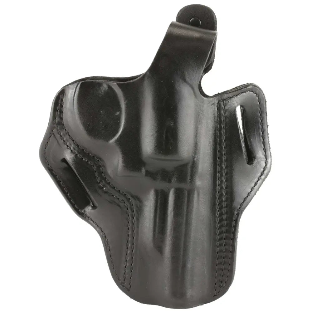 DeSantis Thumb Break Scabbard Right-Hand Black Leather Holster - S&W K Frame 4 Inch