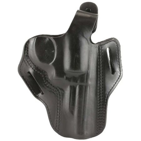 DeSantis Thumb Break Scabbard Right-Hand Black Leather Holster - S&W K Frame 4 Inch