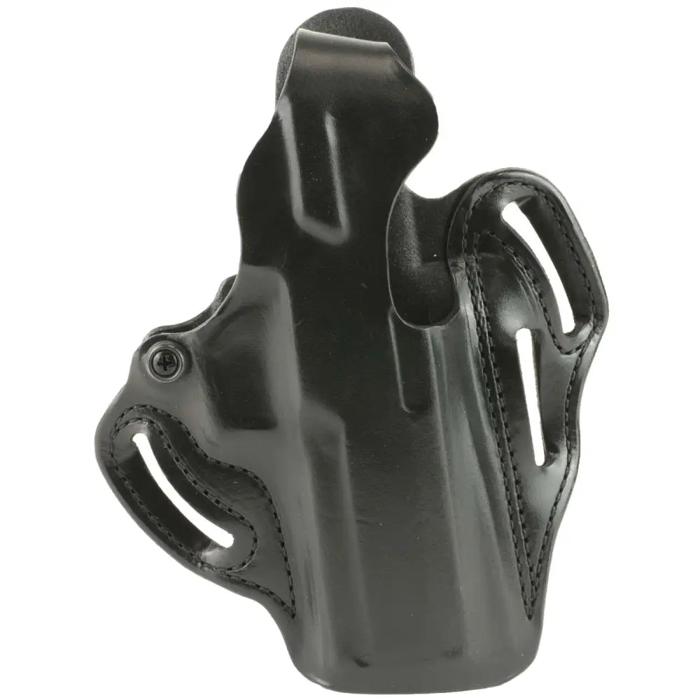 DeSantis Black Leather Thumb Break Scabbard Holster for SIG P320 Fullsize Romeo1 Right Hand
