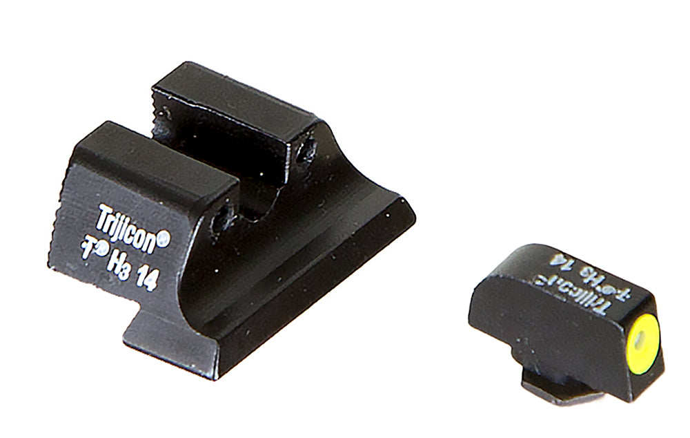 Trijicon 600545 HD Night Sight Set Yellow Outline Front & Green/Black Rear for Glock 20 21 Large Frame