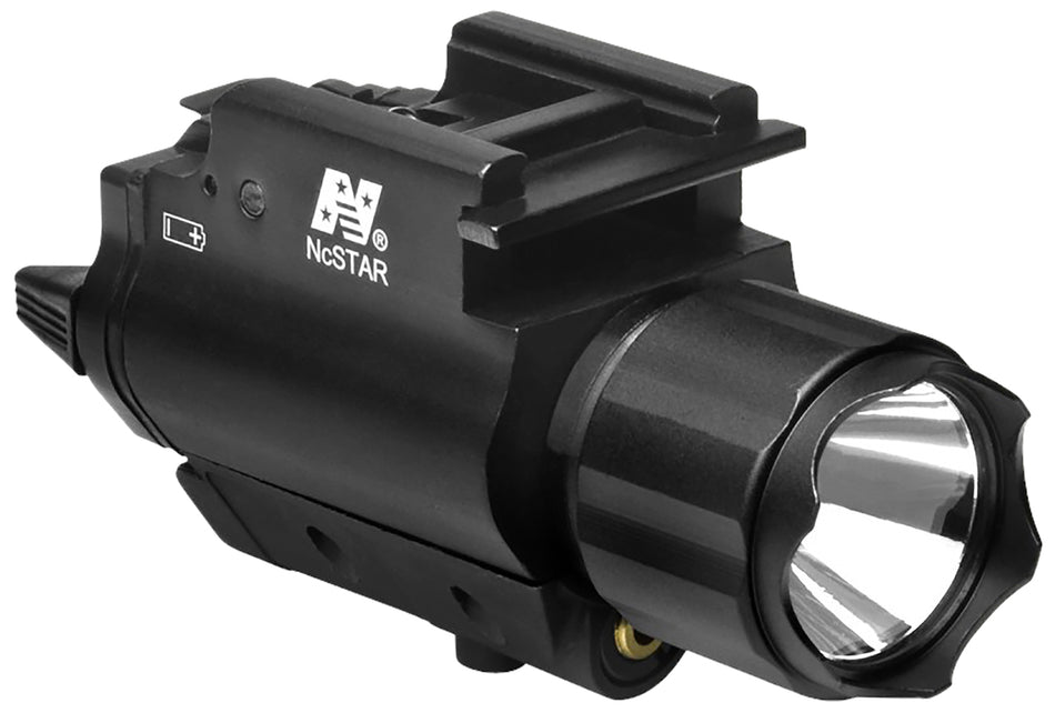 NcStar AQPFLSG 200 Lumen White Cree LED Flashlight with Green Laser Black Anodized