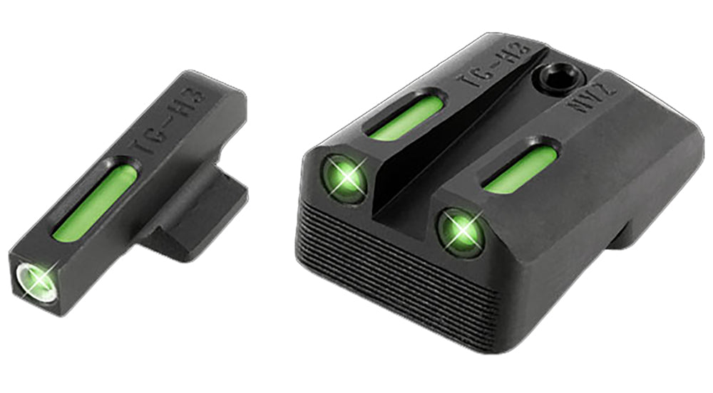 TruGlo TFX TG13NV1A Green Tritium Fiber Optic Iron Sights 1911 Government