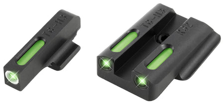 TruGlo TFX TG13RS2A Green Tritium Fiber Optic White Outline Sight Set
