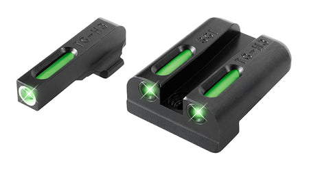 TruGlo TFX TG13SG1A Green Tritium Fiber Optic White Outline Sight Set