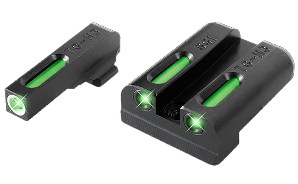 TruGlo TFX TG13SG2A Green Tritium Fiber Optic White Outline Sight Set