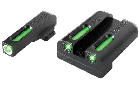 TruGlo TFX TG13SG2A Green Tritium Fiber Optic White Outline Sight Set