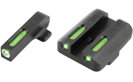 TruGlo TFX TG13XD1A Green Tritium Fiber Optic White Outline Sight Set