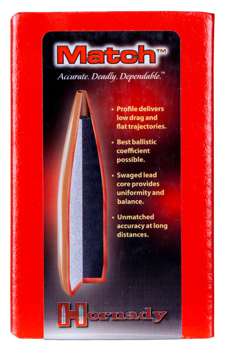 Hornady Match .308 155 Grain Hollow Point Boat Tail Competition Bullets 100/Box