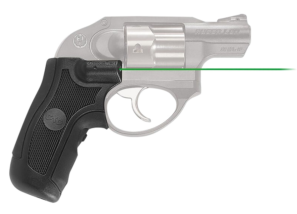 Crimson Trace LG-415G Lasergrips Compatible with Ruger LCR and LCRx Green Laser Black