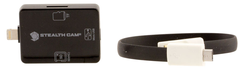 Stealth Cam SD Card Reader Compatible with iOS for Trail Camera Photos and Videos
