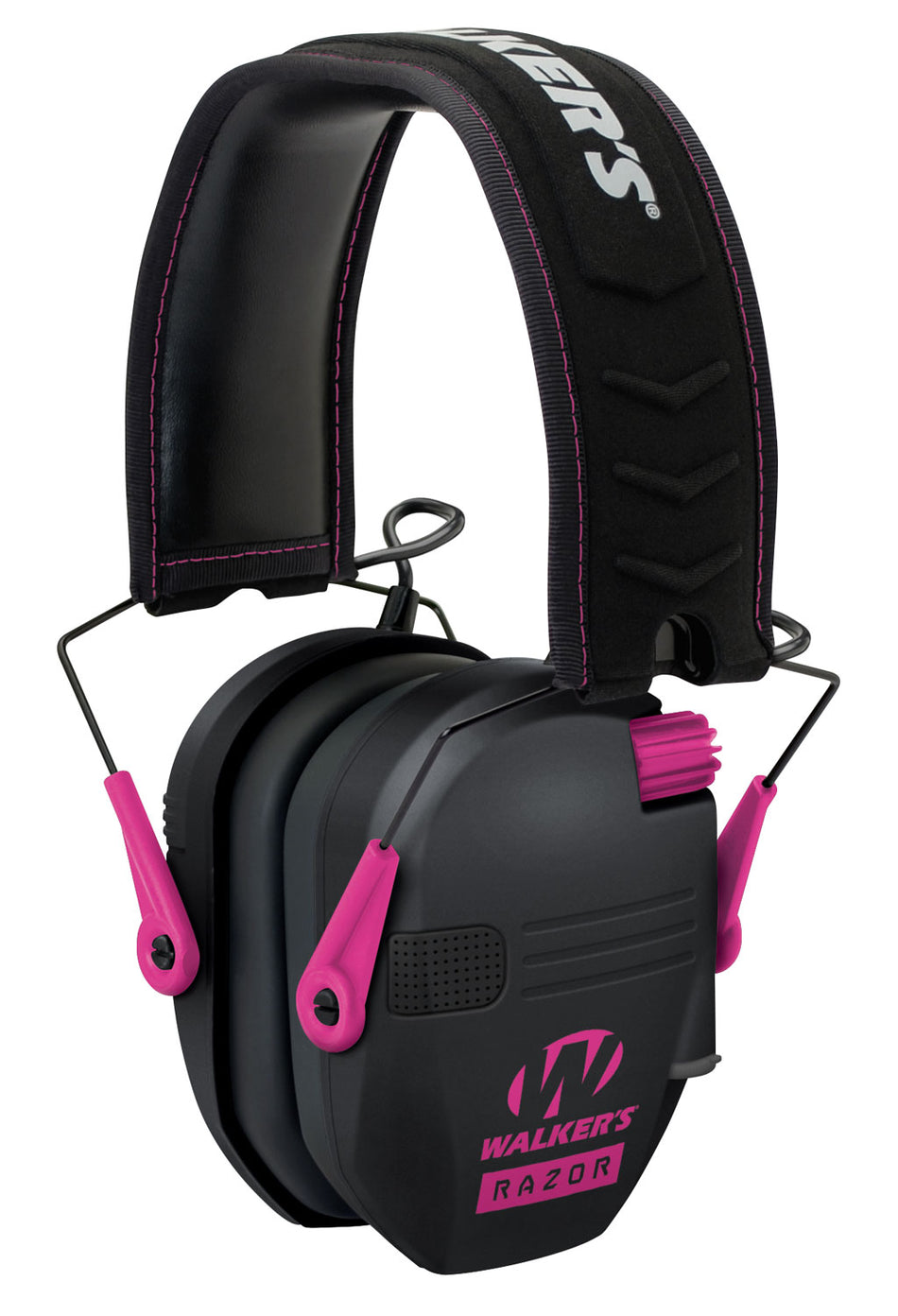 Walker's GWPRSEMPNK Electronic Razor Slim Muff 23 dB Black/Pink Over-the-Head