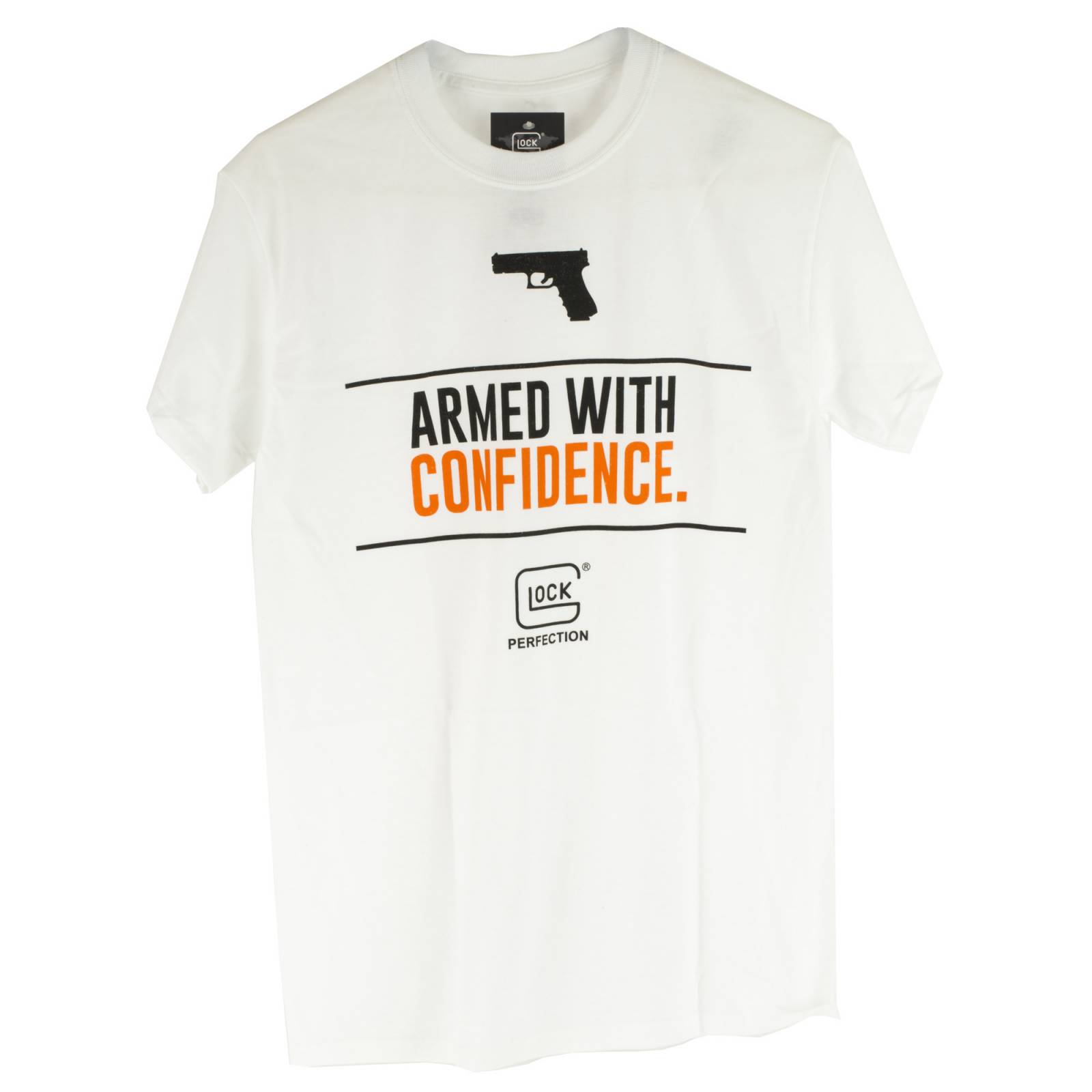 Glock OEM Armed With Confidence Tee White Small
